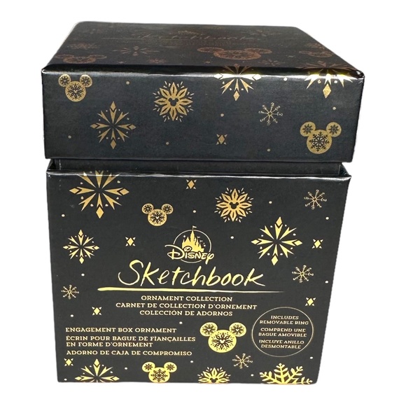 2022 Disney Parks Sketchbook Minnie Mouse Engagement Ring Holder Ornament - Picture 2 of 3